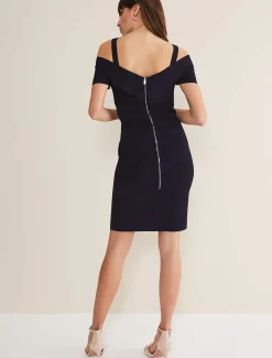 Dresses^Phase Eight Zella Knitted Bandage Dress Navy