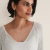 Knitwear^Phase Eight Zenaida Knitted Top Silver