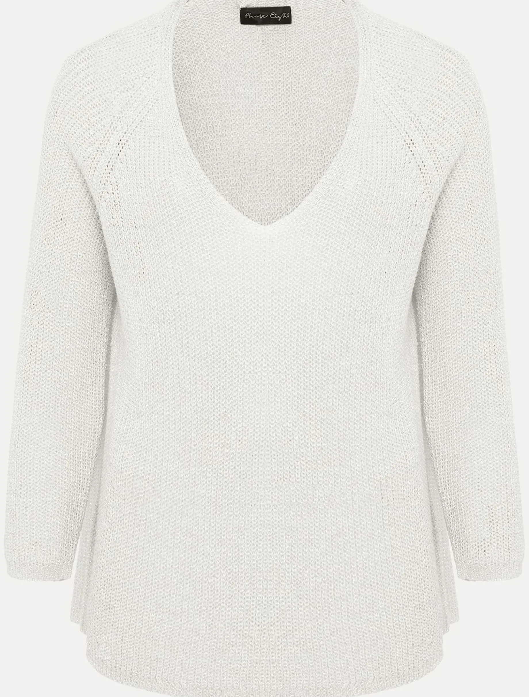 Knitwear^Phase Eight Zenaida Knitted Top Silver