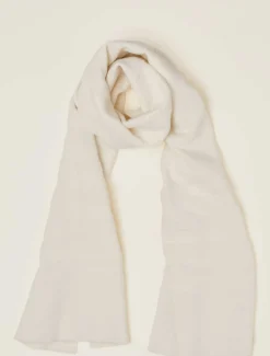Scarves & Ponchos^Phase Eight Zeny Zebra Jacquard Scarf Winter White