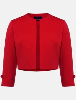 Jackets^Phase Eight Zoele Bow Detail Jacket Red