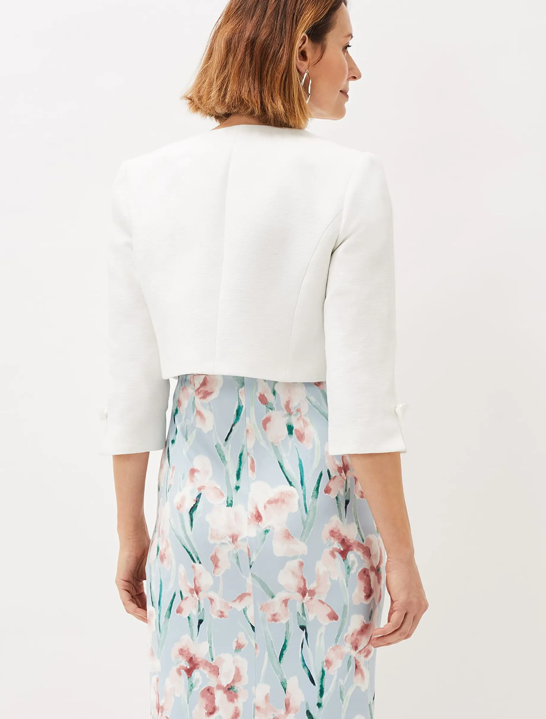 Jackets^Phase Eight Zoelle Bow Detail Jacket Ivory