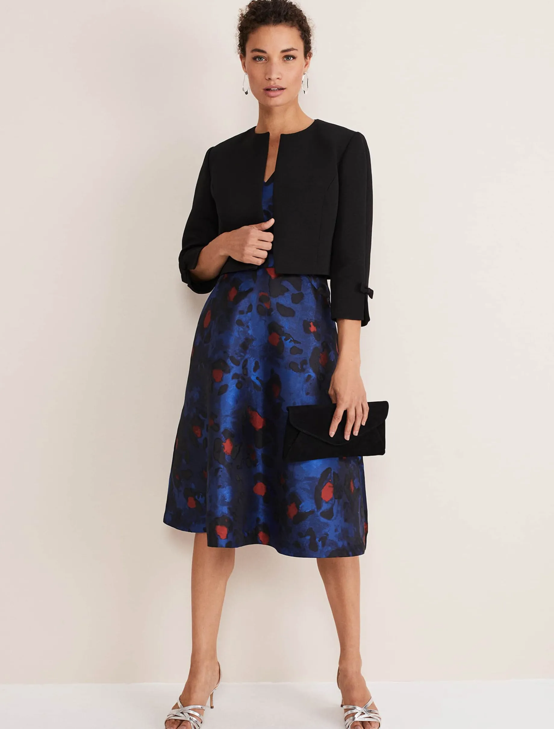 Jackets^Phase Eight Zoelle Bow Detail Jacket Black