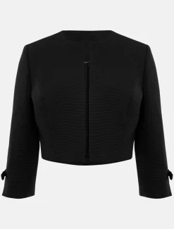 Jackets^Phase Eight Zoelle Bow Detail Jacket Black