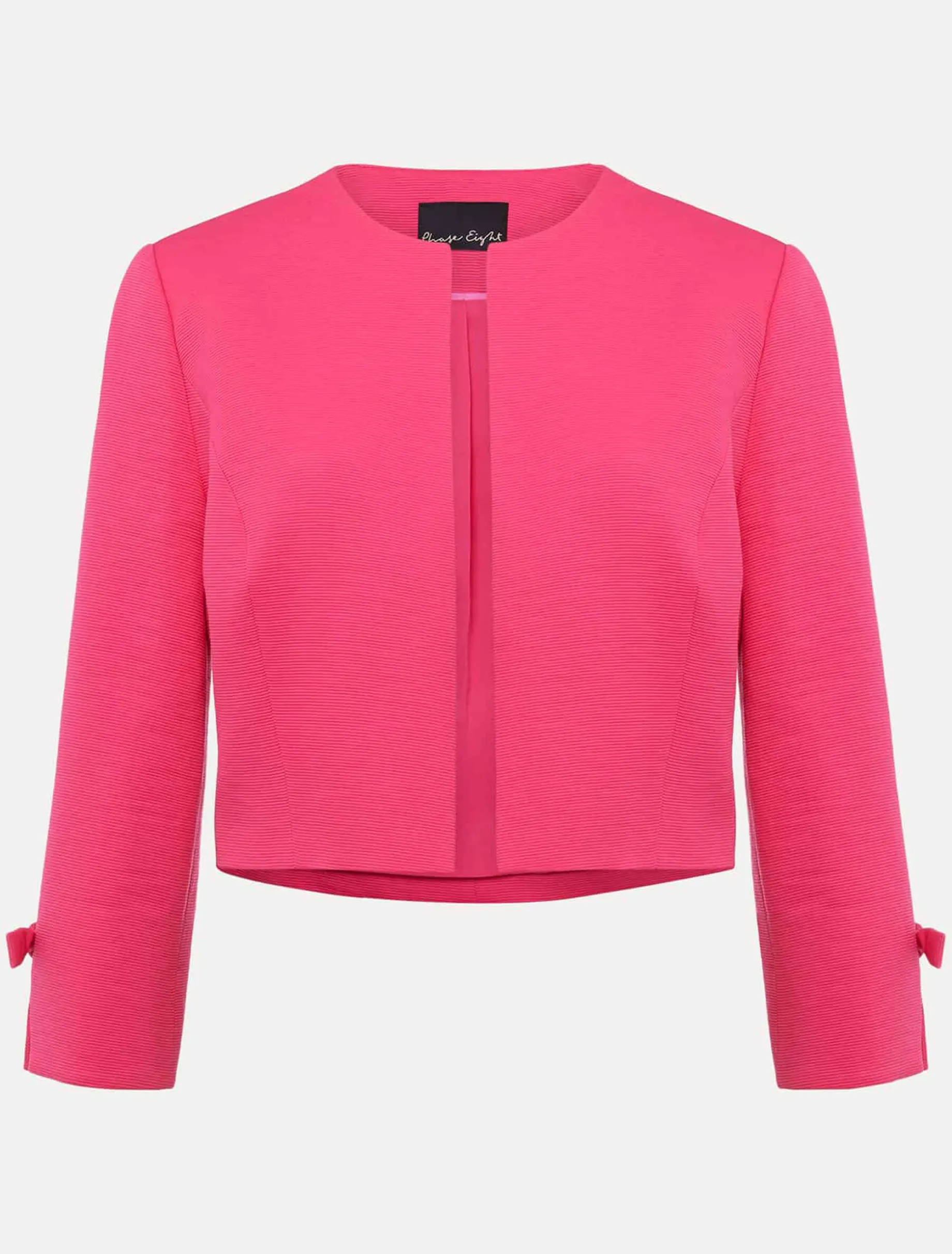 Jackets^Phase Eight Zoelle Bow Detail Jacket Neon Pink