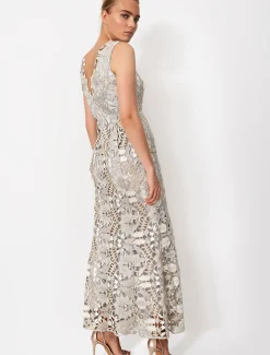 Dresses^Phase Eight Zoey Lace Maxi Dress Smoke